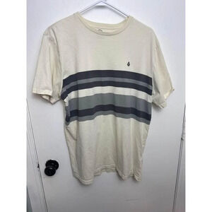 Volcom tan and black men’s color block t shirt size XL #0845